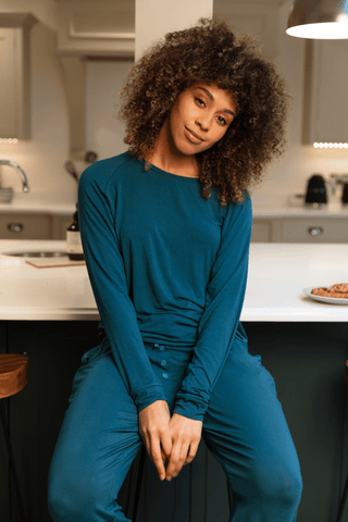 Cyberjammies Maple Jersey Pants Teal