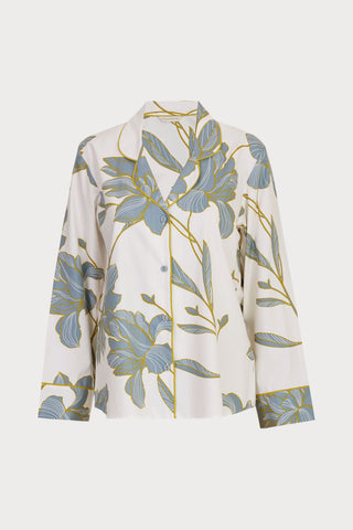 Piper Floral Print Long Sleeve Pyjama Top, Size UK 14