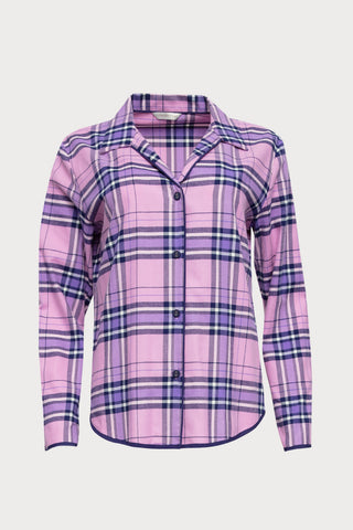 Violet Check Pyjama Top