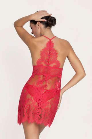 Lise Charmel Désirs de Venise Red Lace Babydoll - Naughty Knickers