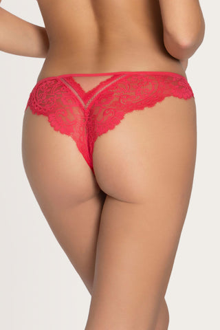Lise Charmel Désirs de Venise Lace Thong Grenat