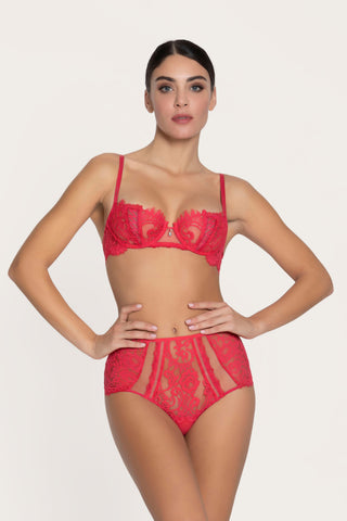Lise Charmel Désirs de Venise Half Cup Bra Grenat