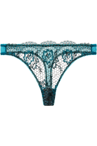 Dita Von Teese Evelina Lurex Thong Peacock