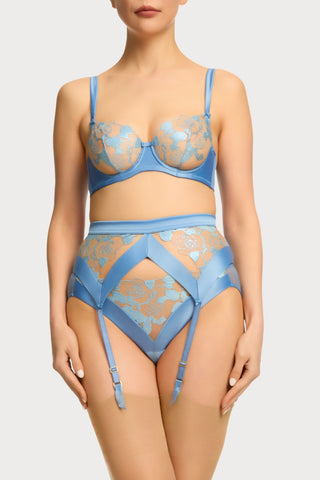 Dita Von Teese Rosabelle Suspender Belt Ethereal Blue
