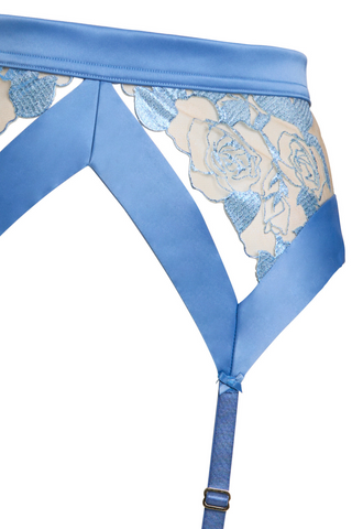 Dita Von Teese Rosabelle Suspender Belt Ethereal Blue