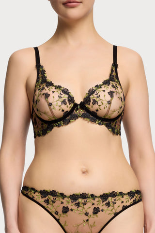 Dita Von Teese Rosewyn Plunge Bra Black