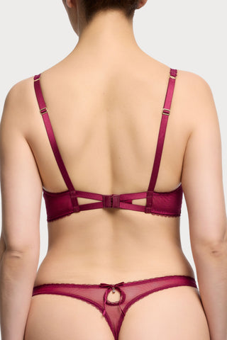 Dita Von Teese Zsa Zsa Underwired Bra Mulberry