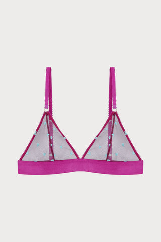 Dora Larsen Beatrix Heart Embroidery Triangle Bralette