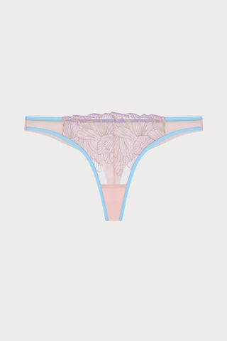 Echo Butterfly Embroidery Knicker Pale Blue