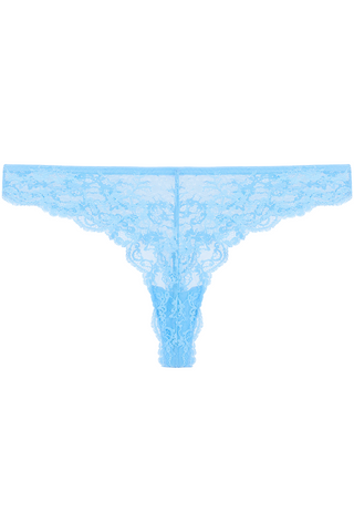 Dora Larsen Manon Floral Lace Brief Pale Blue
