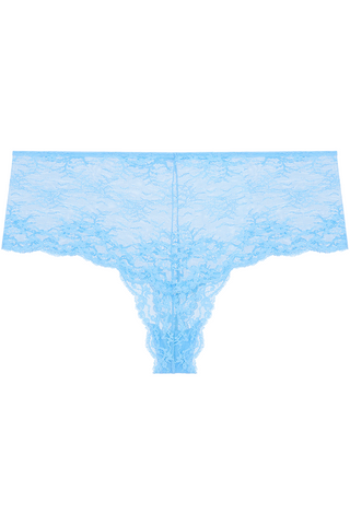 Dora Larsen Manon Floral Lace High Waist Knicker Pale Blue