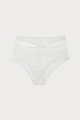 Else Acacia Off White High Waist Cut Out Brief