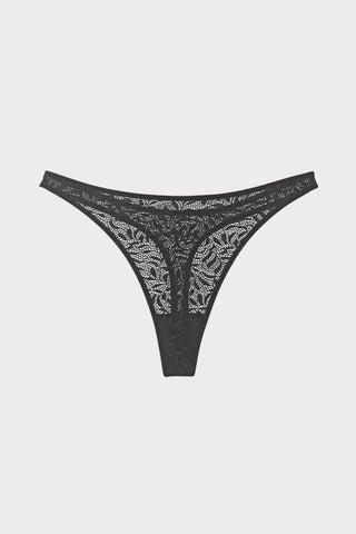 Else Acacia Black Thong