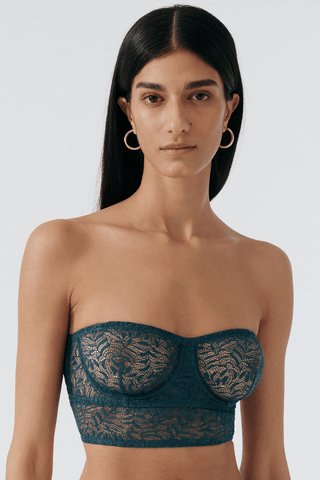 Else Acacia Cedar Underwired Strapless Longline Bra