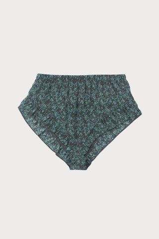 Else Botanist Silk Ruffled Shorts