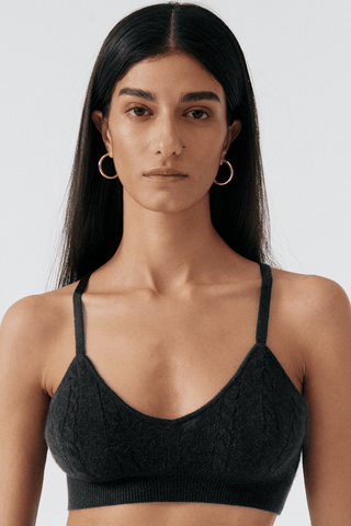 Else Cashmere Bralette Black