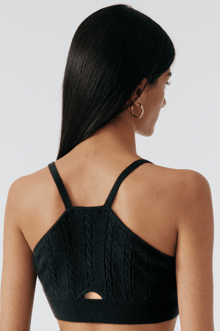 Else Cashmere Bralette Black