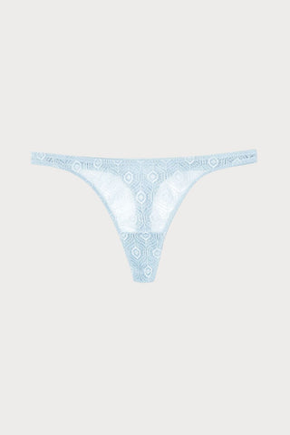 Else Cobweb Blue Thong