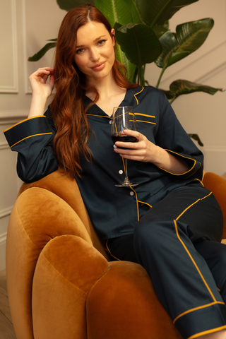 Fable & Eve Knightsbridge Pyjama Set Navy