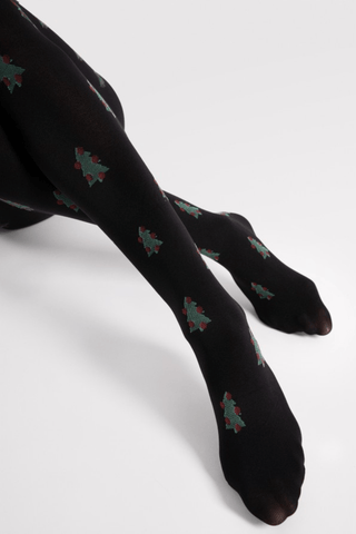 FiORE So Quiet Tights 60 Denier Black/Green