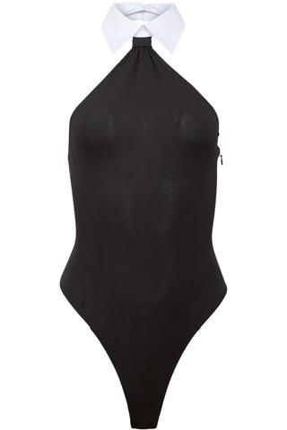 Fleur du Mal Hannah Jersey Bodysuit Black