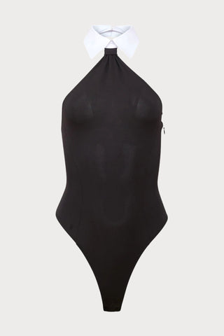 Hannah Black Jersey Bodysuit