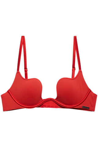 Fleur Du Mal Le Stretch Micro Rouge Seduce U-Plunge Bra
