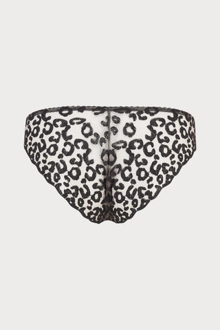 Kittie Black Brazilian Brief, Size 1X (UK 14-16)