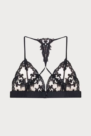 Onyx Black Boudoir Bra