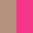 ginger snap/neon pink