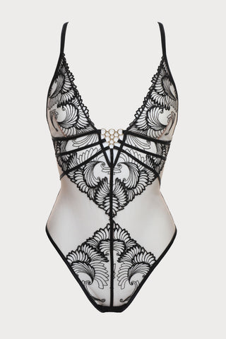 Basic Instinct Thong Bodysuit, Size L (UK 12)