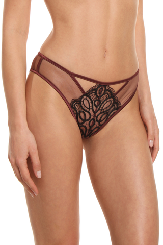 Jolidon Femme Fatale Brown Sheer Brazilian - Naughty Knickers