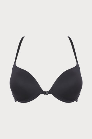 French Connection Push Up Bra in Black, Size UK 34C