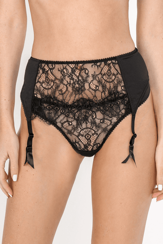 Jolidon French Connection Suspender Belt Black