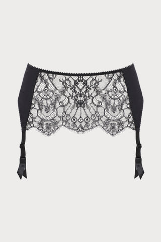 French Connection Suspender Belt in Black