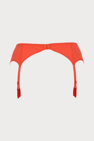 French Connection Suspender Belt in Bright Red