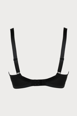 Hotel Desir Padded Underwire Bra in Black, Size UK 36DD (EU 80E)