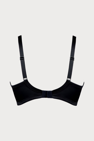 Hotel Desir Underwired Bra in Black, Size UK 32DD