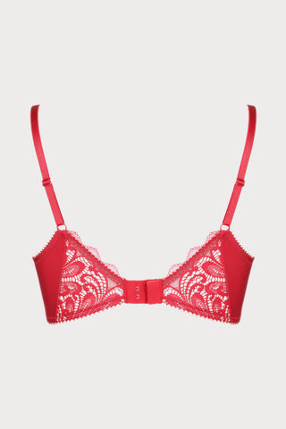 Hey Jude! Push Up Bra in Red, Size UK 32DD