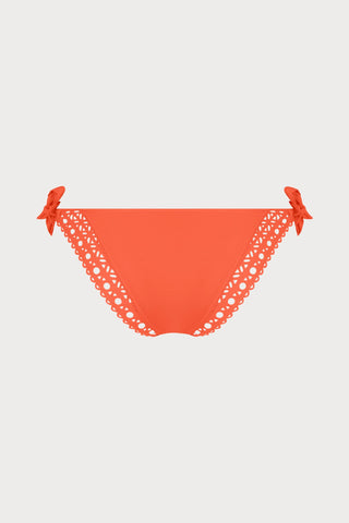 Ajourage Couture Papaya Tie Side Bikini Bottom