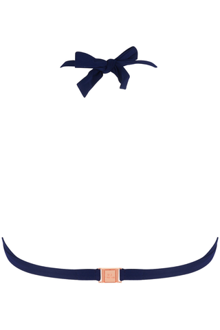 Cordage Precieux Triangle Bikini Top Navy