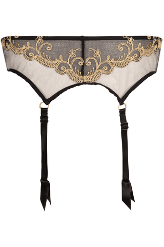 Lise Charmel Deesse En Glam Suspender Belt Black/Gold