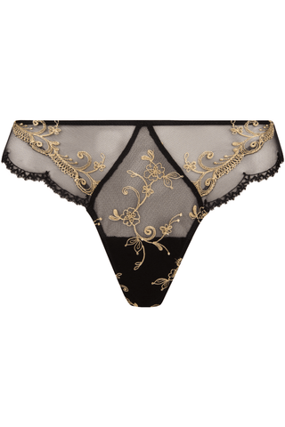 Lise Charmel Deesse En Glam Thong Black/Gold