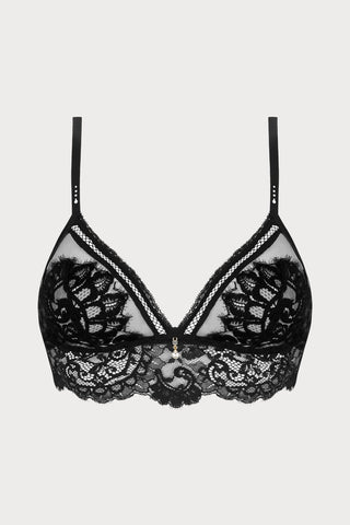 Désirs de Venise Black Non-Wired Triangle Bra