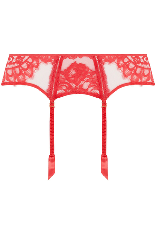 Désirs de Venise Red Suspender Belt