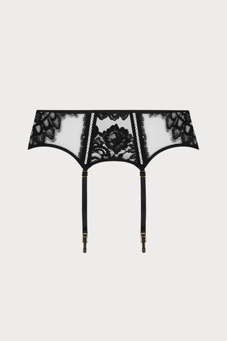 Désirs de Venise Black Suspender Belt