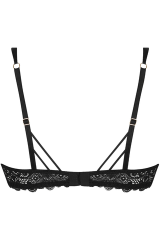 Diva Glamour Black Half Cup Bra