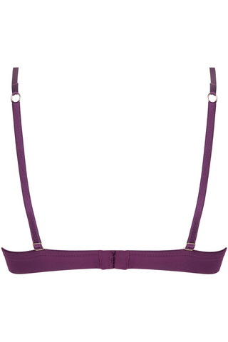 Purple Wireless Triangle Bra Lise Chamrel Elegance Artist