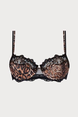 Fauve Amour Half Cup Plunge Bra, Size 32B