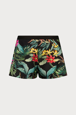 Fleurs Etoiles Silk Shorts